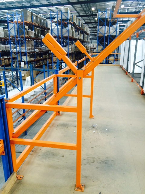 LOGIX Swing Over Pallet Safety Gate for safe & secure mezzanine loading