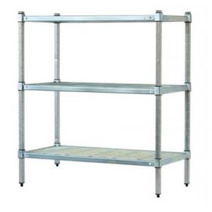 Post Style Shelving - Wire Grid Shelves