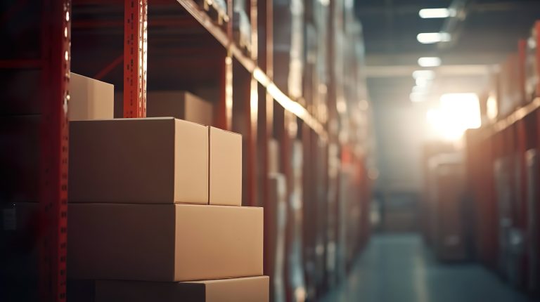 物流倉庫の段ボール01