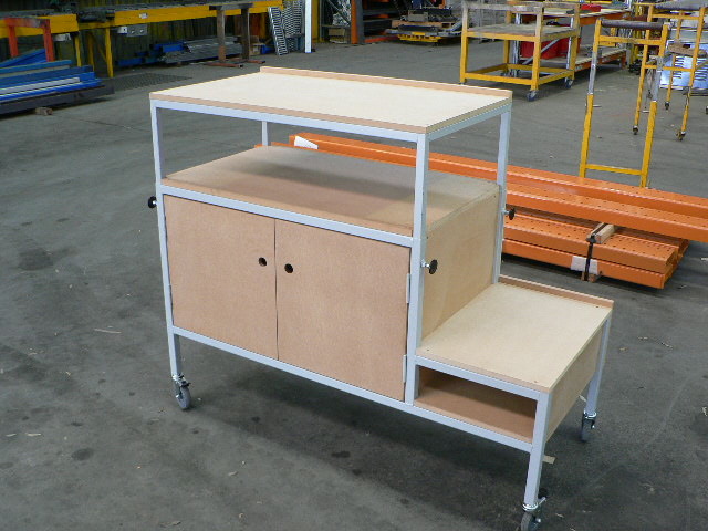 Mobile Adjustable Storage Trolley